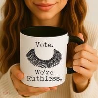 Vote We're Ruthless RBG Ruth Bader Ginsburg Coffee Mug thumb 3