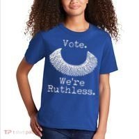 Vote We're Ruthless RBG Ruth Bader Ginsburg Kids T-Shirt thumb 2