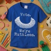 Vote We're Ruthless RBG Ruth Bader Ginsburg Kids T-Shirt thumb 3