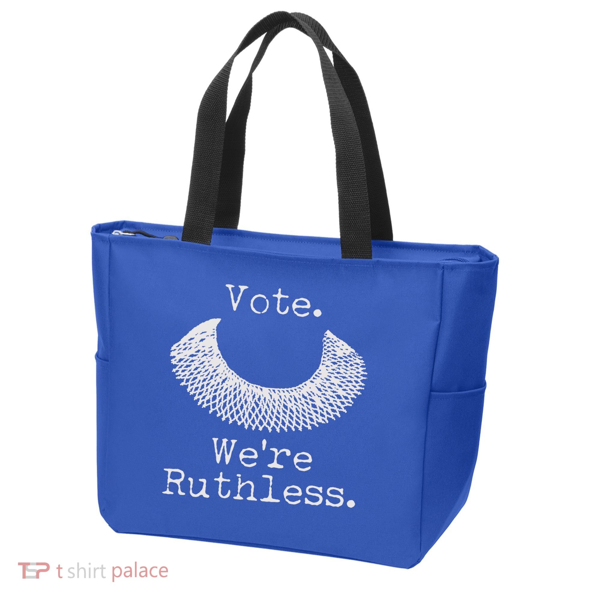 Vote We're Ruthless RBG Ruth Bader Ginsburg Tote Bag
