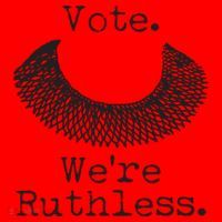 Vote We're Ruthless RBG Ruth Bader Ginsburg Santa Hat thumb 1