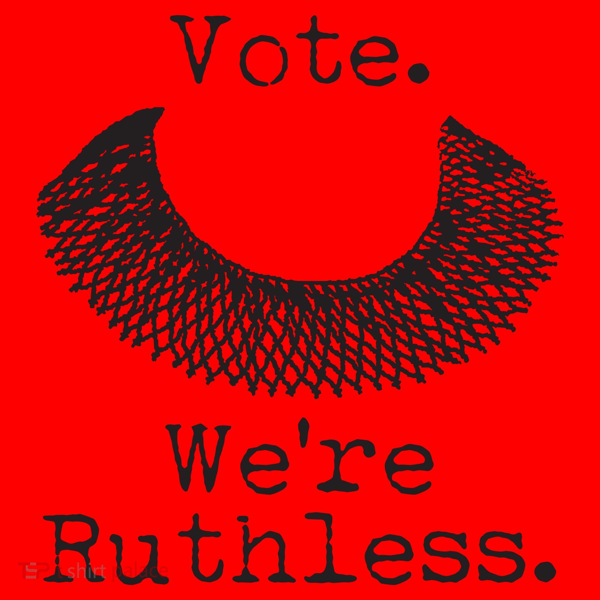 Vote We're Ruthless RBG Ruth Bader Ginsburg Santa Hat
