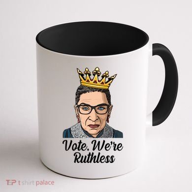 Vote We're Ruthless Ruth Bader Ginsburg Equal Rights Coffee Mug back