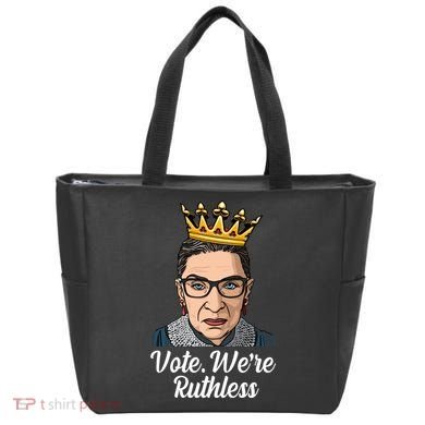 Vote We're Ruthless Ruth Bader Ginsburg Equal Rights Tote Bag