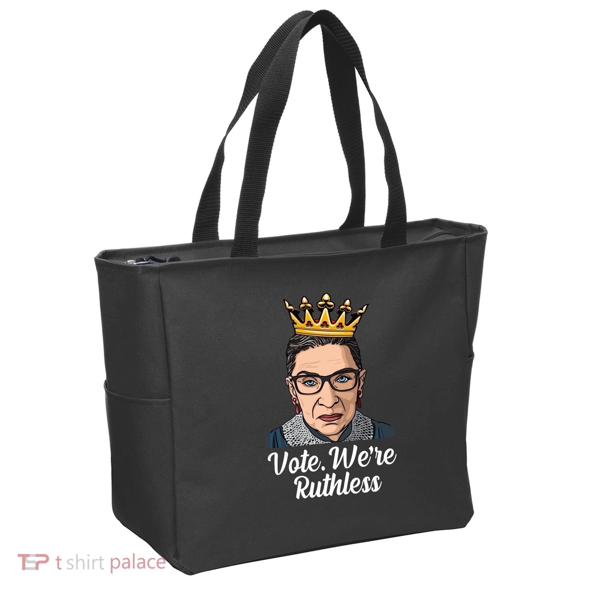 Vote We're Ruthless Ruth Bader Ginsburg Equal Rights Tote Bag