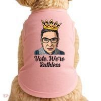 Vote We're Ruthless Ruth Bader Ginsburg Equal Rights Doggie Tank thumb 0