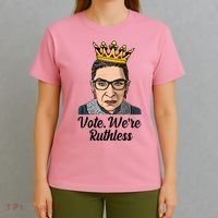 Vote We're Ruthless Ruth Bader Ginsburg Equal Rights T-Shirt thumb 4