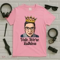 Vote We're Ruthless Ruth Bader Ginsburg Equal Rights T-Shirt thumb 5