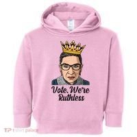 Vote We're Ruthless Ruth Bader Ginsburg Equal Rights Toddler Hoodie thumb 0