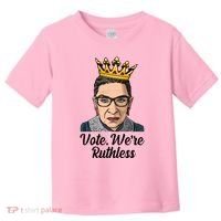 Vote We're Ruthless Ruth Bader Ginsburg Equal Rights Toddler T-Shirt thumb 0