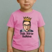 Vote We're Ruthless Ruth Bader Ginsburg Equal Rights Toddler T-Shirt thumb 2