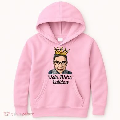 Vote We're Ruthless Ruth Bader Ginsburg Equal Rights Kids Hoodie