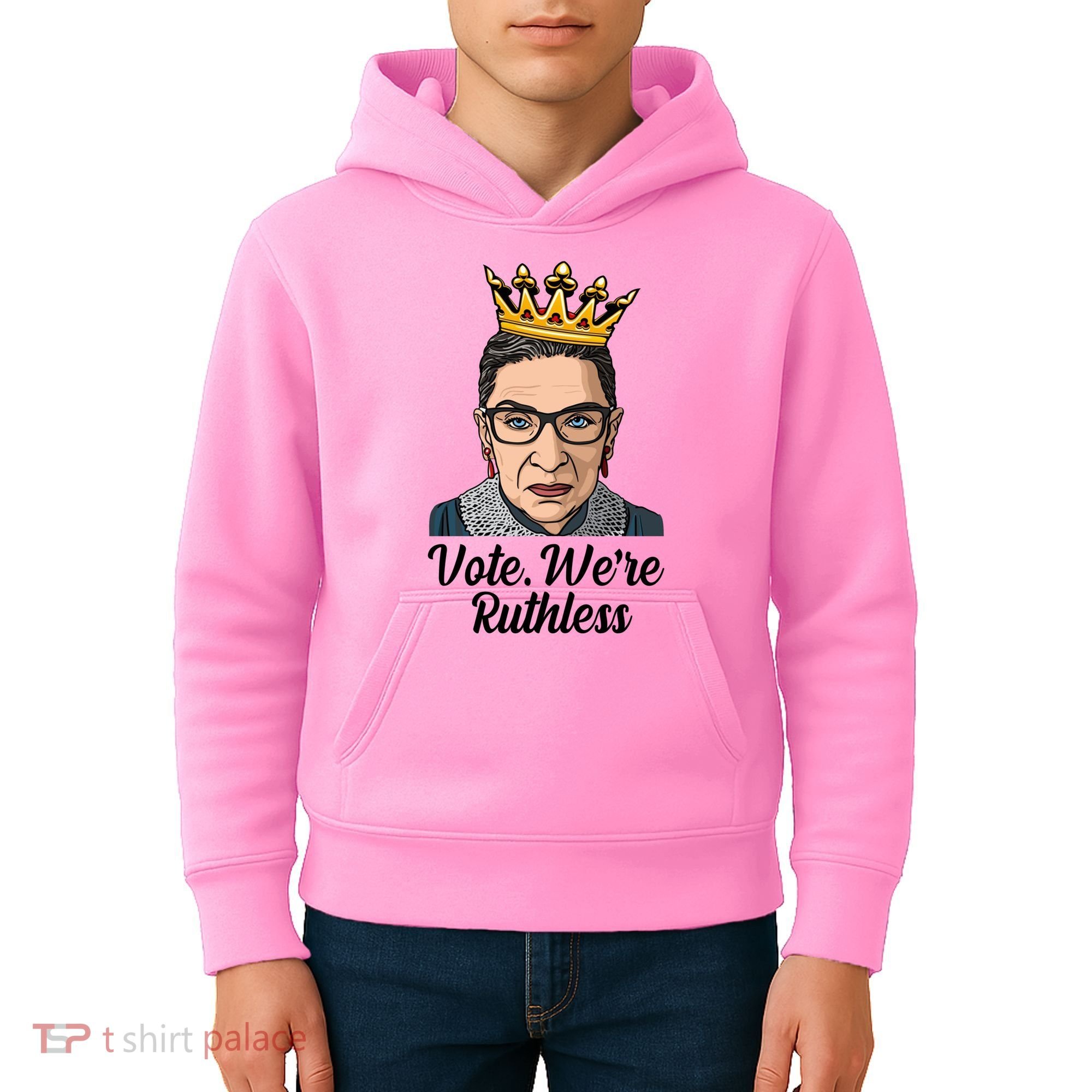 Vote We're Ruthless Ruth Bader Ginsburg Equal Rights Kids Hoodie