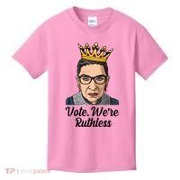 Vote We're Ruthless Ruth Bader Ginsburg Equal Rights Kids T-Shirt thumb 0
