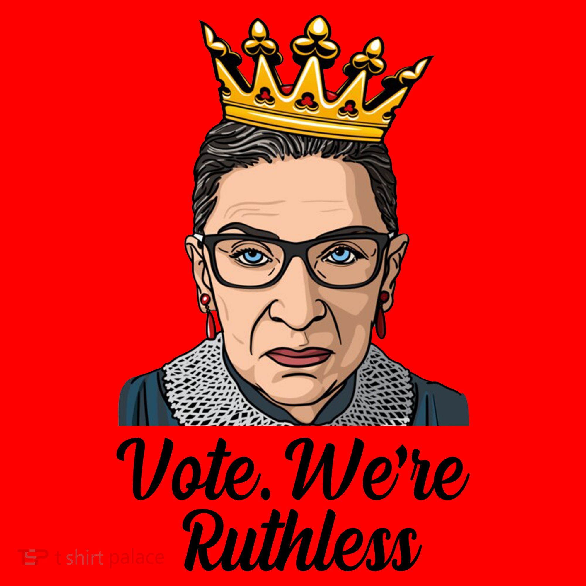 Vote We're Ruthless Ruth Bader Ginsburg Equal Rights Santa Hat
