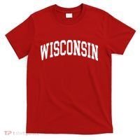 Vintage Wear Red For Wisconsin T-Shirt thumb 0