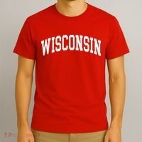 Vintage Wear Red For Wisconsin T-Shirt thumb 3
