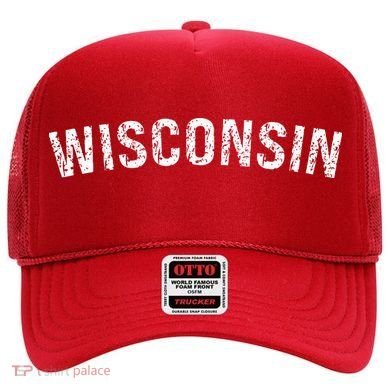 Vintage Wear Red For Wisconsin Hat