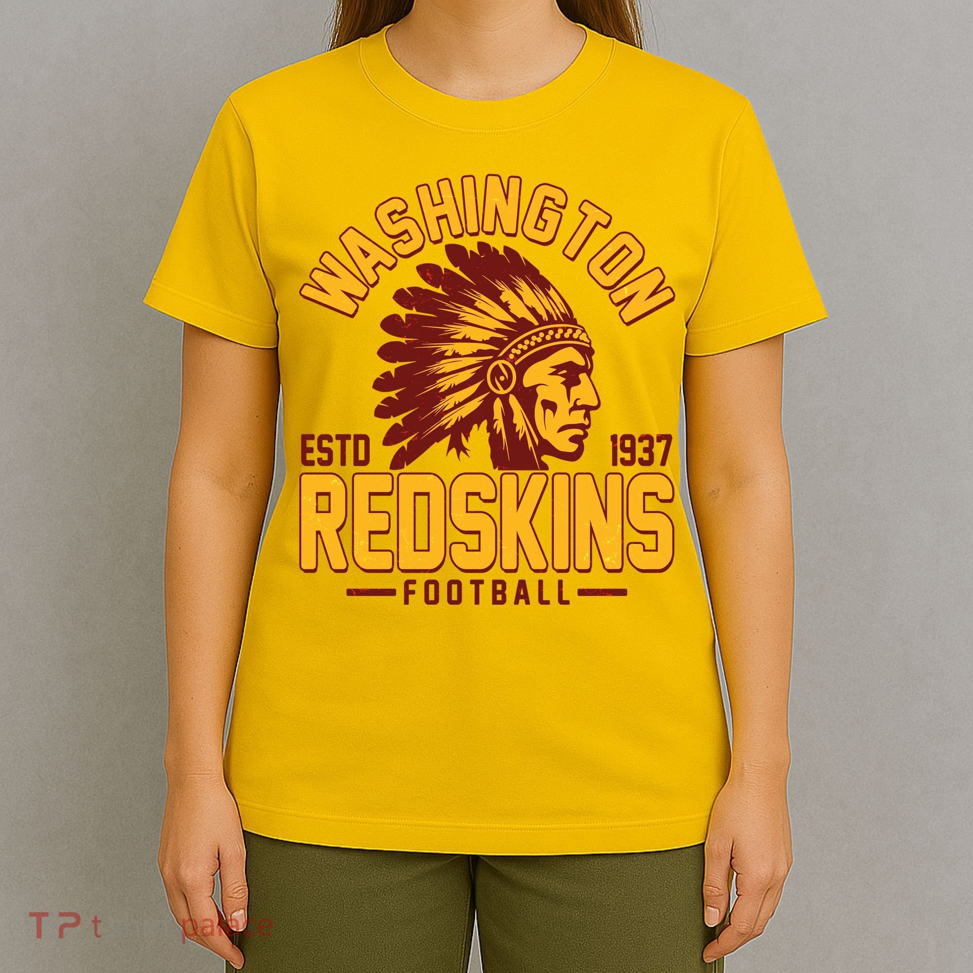 Vintage Washington Redskins Football Estd 1937 Sports Fan T-Shirt