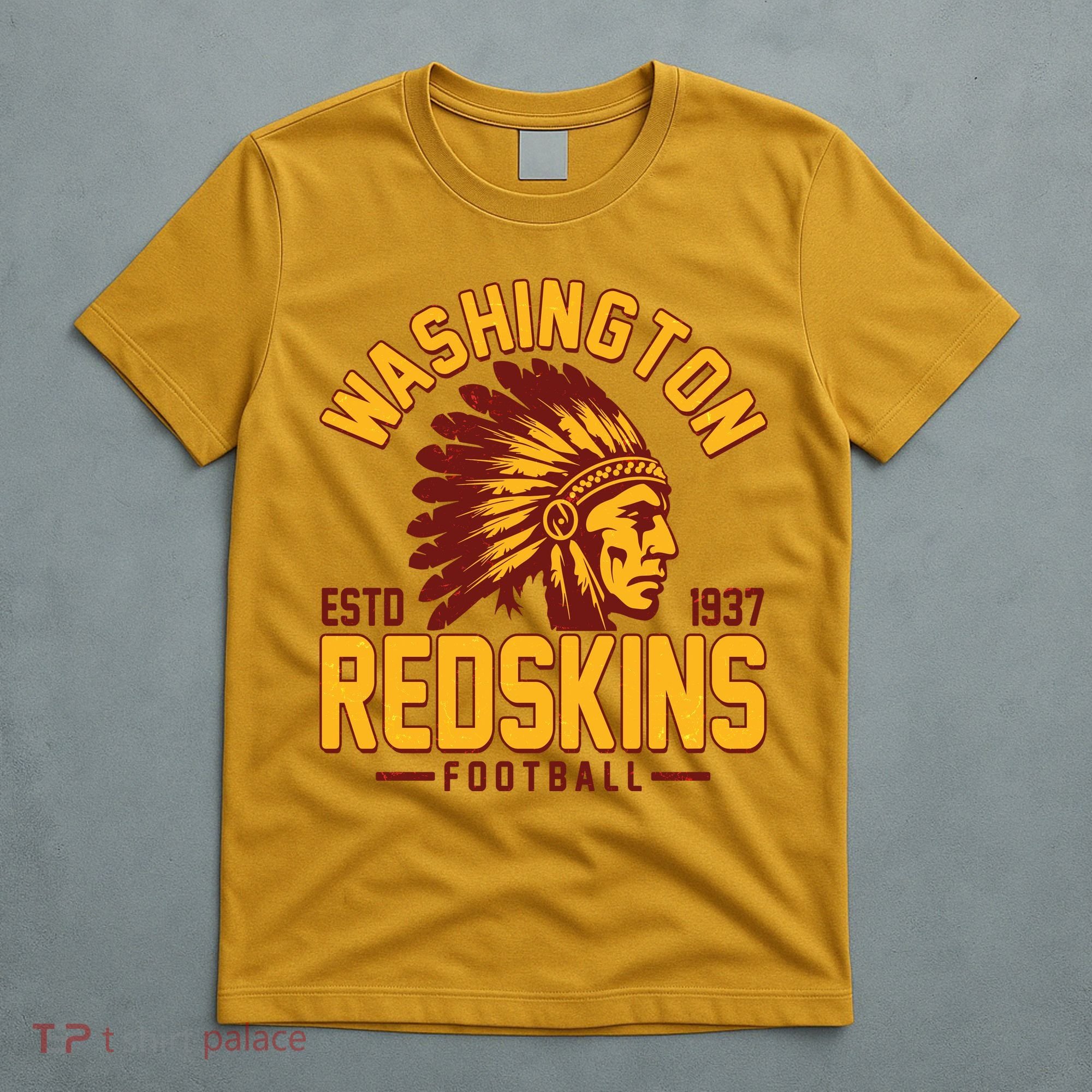 Vintage Washington Redskins Football Estd 1937 Sports Fan T-Shirt