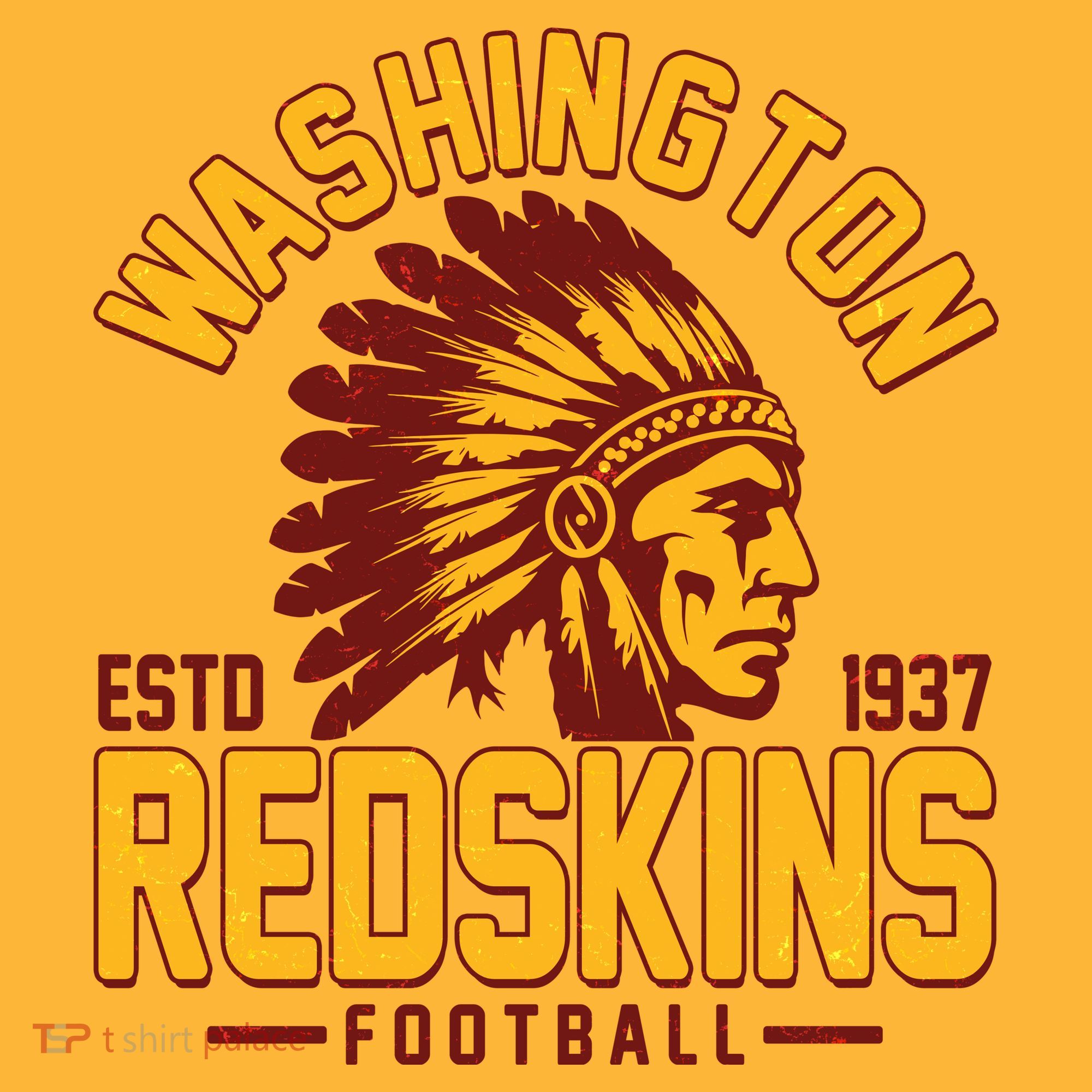 Vintage Washington Redskins Football Estd 1937 Sports Fan T-Shirt