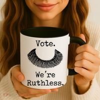 Vote. We're Ruthless. Women's Rights Pro Choice Roe 1973 Coffee Mug thumb 3