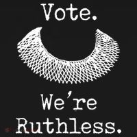 Vote. We're Ruthless. Women's Rights Pro Choice Roe 1973 Women's Hoodie thumb 2