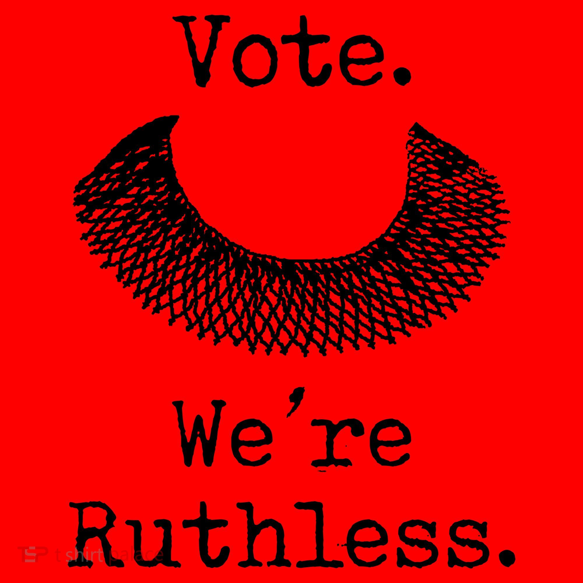 Vote. We're Ruthless. Women's Rights Pro Choice Roe 1973 Santa Hat