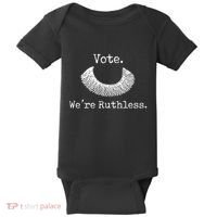 Vote We're Ruthless Rights Pro Choice Roe 1973 Feminist Baby Bodysuit thumb 0