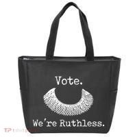 Vote We're Ruthless Rights Pro Choice Roe 1973 Feminist Tote Bag thumb 0