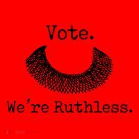 Vote We're Ruthless Rights Pro Choice Roe 1973 Feminist Santa Hat thumb 1