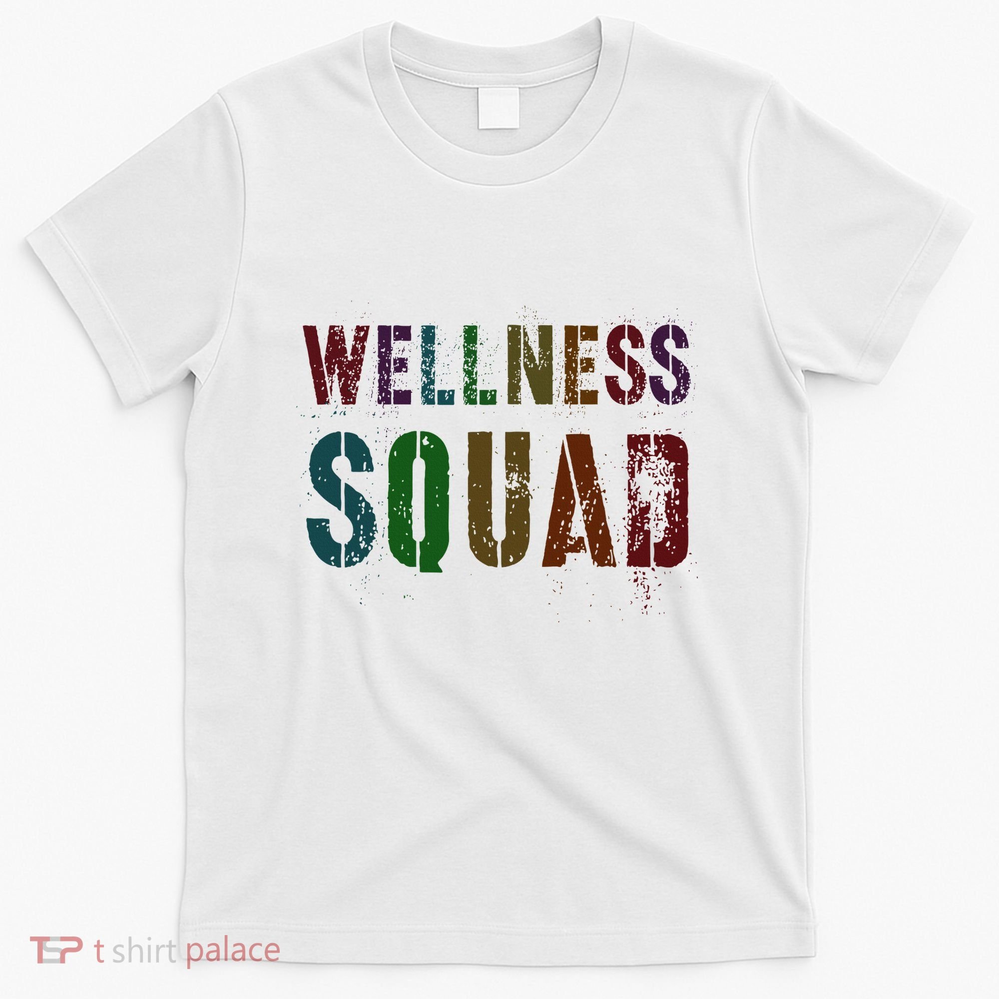 Vintage Wellness Squad Health Yoga Rocks Life Trainer Gym T-Shirt