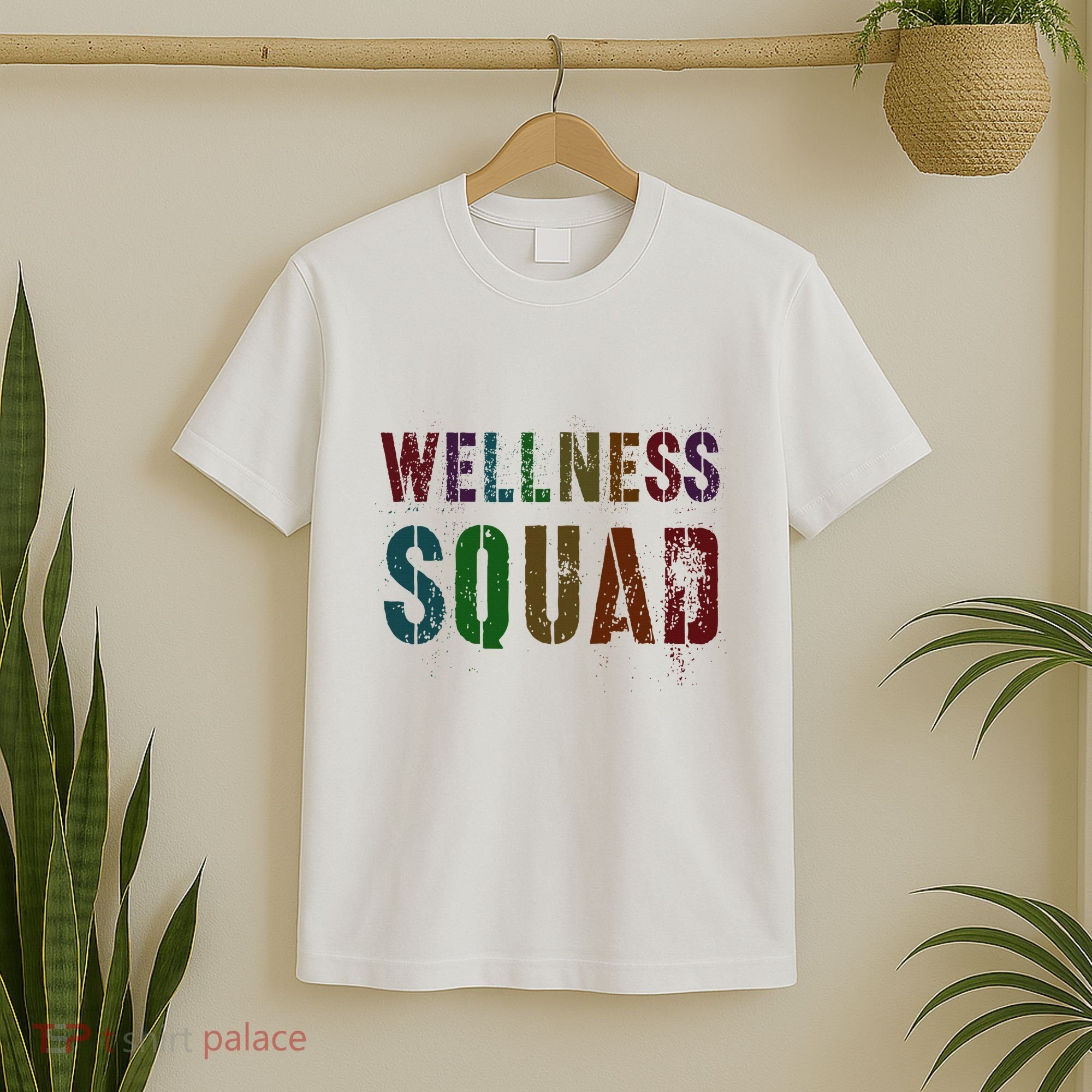 Vintage Wellness Squad Health Yoga Rocks Life Trainer Gym T-Shirt