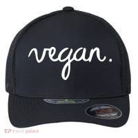 VEGAN Writing Statement Present Simple Eco Men Women Flexfit Unipanel Trucker Cap thumb 0