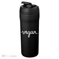 VEGAN Writing Statement Present Simple Eco Men Women 24oz Duet Stainless Steel Tumbler thumb 3