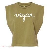 VEGAN Writing Statement Present Simple Eco Men Women Garment-Dyed Women's Muscle Tee thumb 0