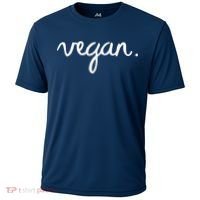 VEGAN Writing Statement Present Simple Eco Men Women Cooling Performance Crew T-Shirt thumb 0