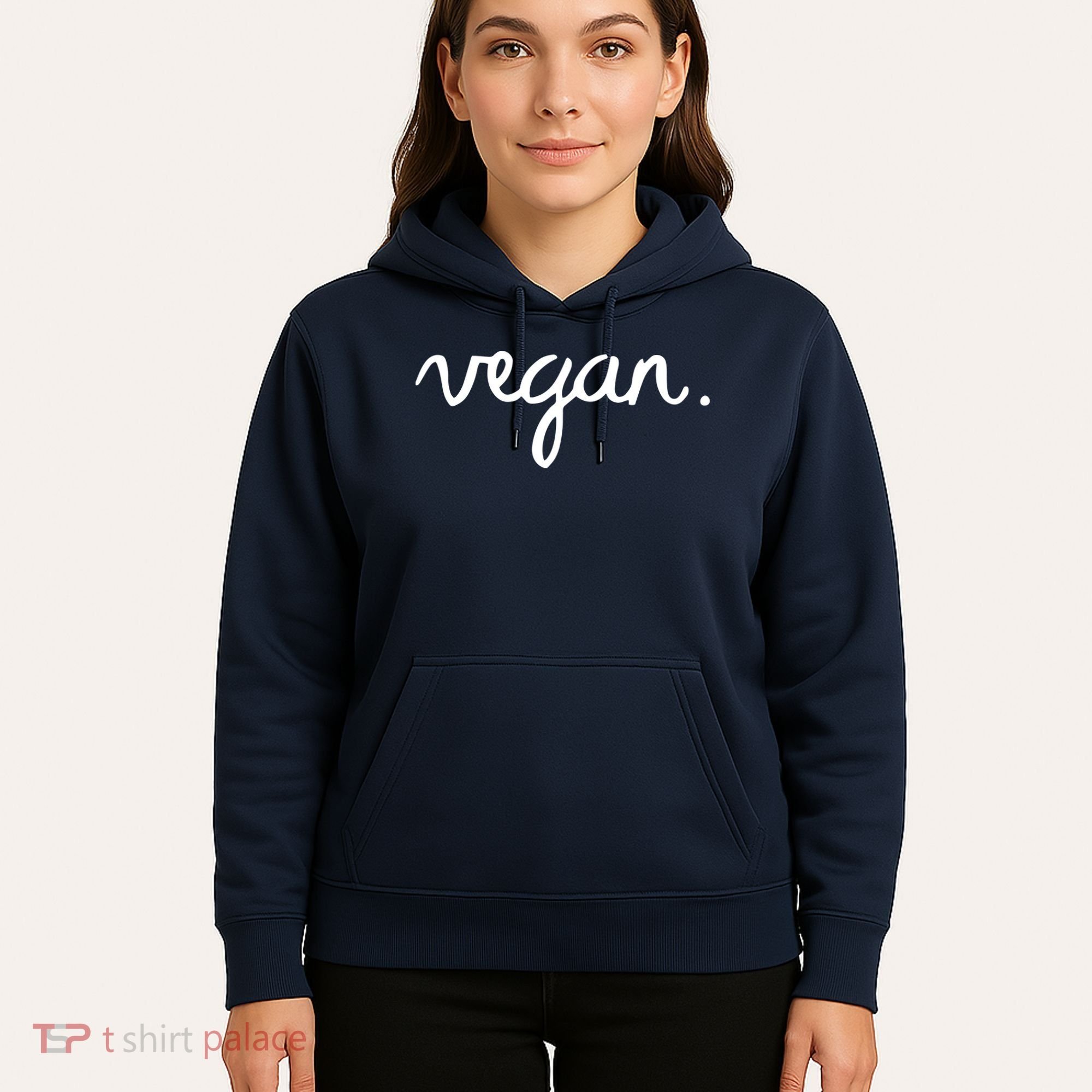 VEGAN Writing Statement Present Simple Eco Men Women Hoodie