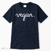 VEGAN Writing Statement Present Simple Eco Men Women Tall T-Shirt thumb 0
