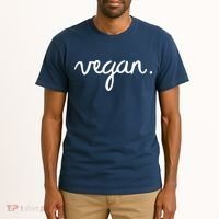 VEGAN Writing Statement Present Simple Eco Men Women Tall T-Shirt thumb 2