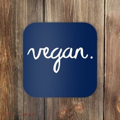 VEGAN Writing Statement Present Simple Eco Men Women Coaster