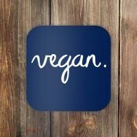 VEGAN Writing Statement Present Simple Eco Men Women Coaster thumb 0