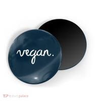 VEGAN Writing Statement Present Simple Eco Men Women Magnet thumb 0