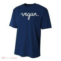 VEGAN Writing Statement Present Simple Eco Men Women Youth Performance Sprint T-Shirt thumb 0