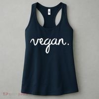 VEGAN Writing Statement Present Simple Eco Men Women Women's Tank Top thumb 3