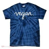 VEGAN Writing Statement Present Simple Eco Men Women Tie-Dye T-Shirt thumb 0