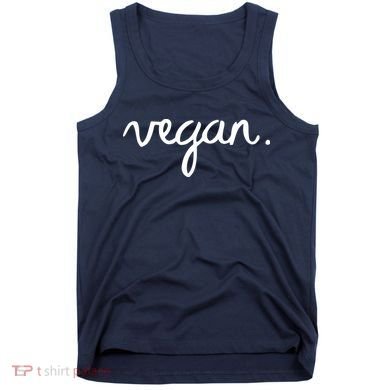 VEGAN Writing Statement Present Simple Eco Men Women Tank Top
