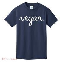 VEGAN Writing Statement Present Simple Eco Men Women Kids T-Shirt thumb 0