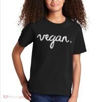 VEGAN Writing Statement Present Simple Eco Men Women Kids T-Shirt thumb 2
