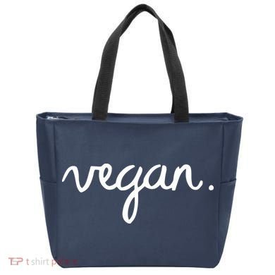 VEGAN Writing Statement Present Simple Eco Men Women Tote Bag